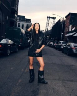 BENTON BLACK LEATHER -Steve Madden Store SM 2025 SUMMER DOMESTIC RETAIL WHOLESALE SUNRISE 02 BENTON BARDA