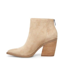 ALERT TAN SUEDE - SM REBOOTED -Steve Madden Store STEVEMADDEN BOOTIES ALERT TAN SUEDE INSIDE