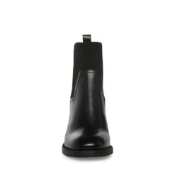 ADMIRE BLACK LEATHER - SM REBOOTED 8 ADMIRE BLACK LEATHER - SM REBOOTED -Steve Madden Store STEVEMADDEN SHOES ADMIRE BLACK LEATHER FRONT