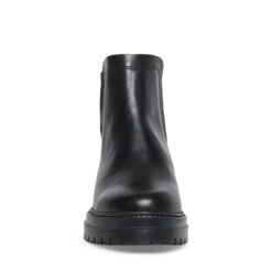 MOIRA BLACK LEATHER - SM REBOOTED -Steve Madden Store STEVEMADDEN BOOTS MOIRA BLACK FRONT