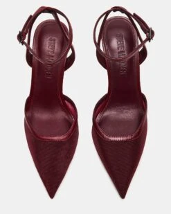 ALLIANCE MESH BURGUNDY -Steve Madden Store STEVEMADDEN SHOES ALLIANCE M BURGUNDY 04