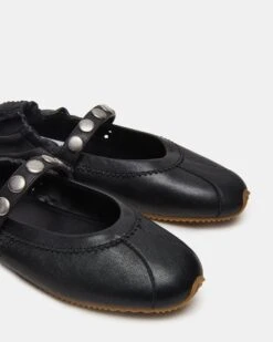ANAYA BLACK LEATHER STUDS -Steve Madden Store STEVEMADDEN SHOES ANAYA ST BLACK LEATHER 04