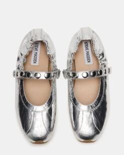 ANAYA SILVER LEATHER STUDS -Steve Madden Store STEVEMADDEN SHOES ANAYA ST SILVER LEATHER 03