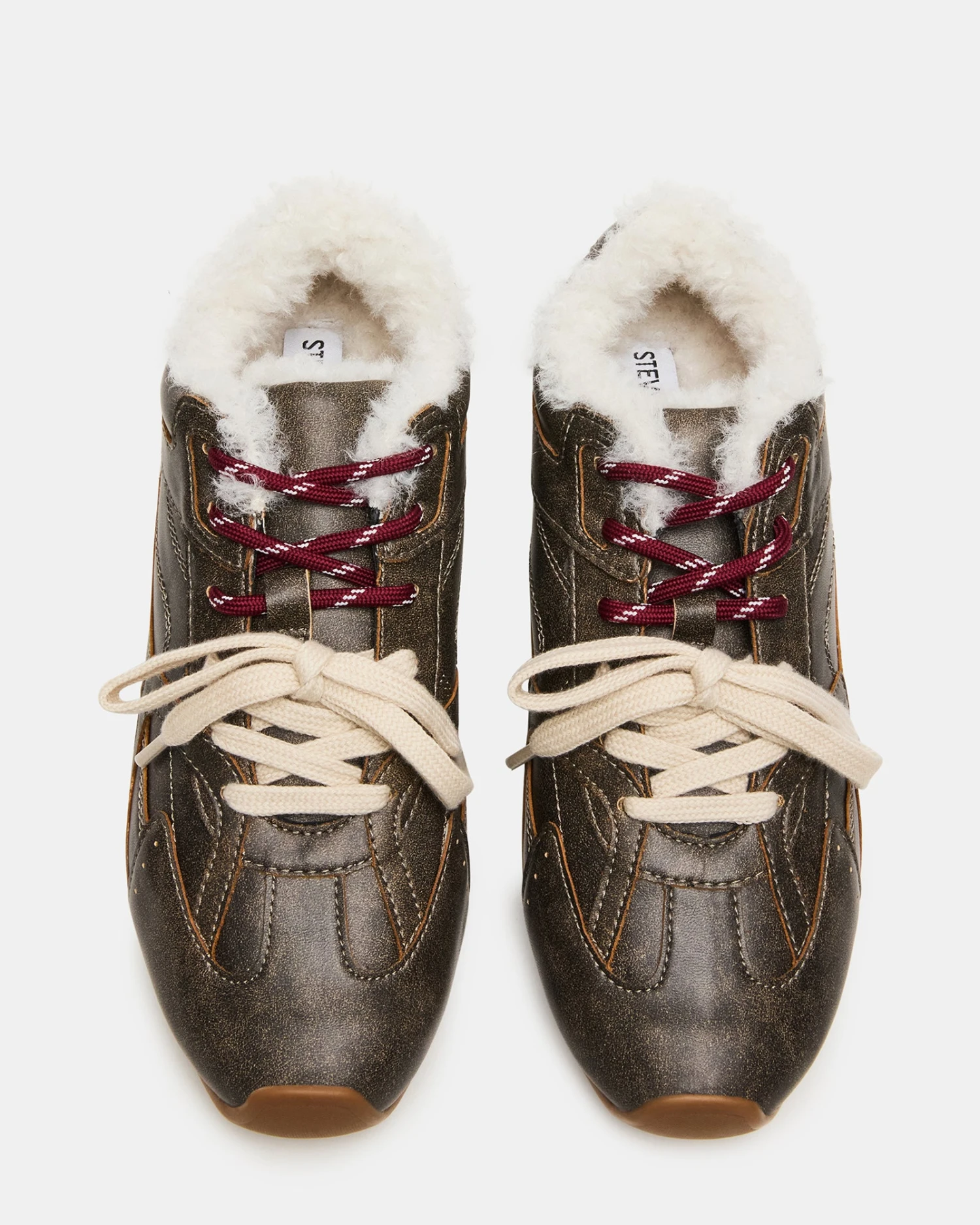 AZIEL FAUX FUR BROWN DISTRESSED 4 AZIEL FAUX FUR BROWN DISTRESSED - Image 4