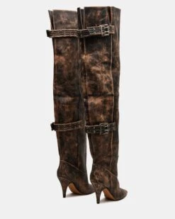 BADDIE BROWN DISTRESSED 15 BADDIE BROWN DISTRESSED -Steve Madden Store STEVEMADDEN SHOES BADDIE BROWN DISTRESSED 03