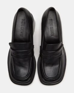 BAXTER BLACK LEATHER -Steve Madden Store STEVEMADDEN SHOES BAXTER BLACK LEATHER 03