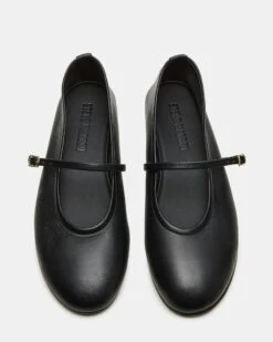 BESETTE BLACK LEATHER -Steve Madden Store STEVEMADDEN SHOES BESETTE BLACK LEATHER 04