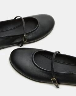 BESETTE BLACK LEATHER -Steve Madden Store STEVEMADDEN SHOES BESETTE BLACK LEATHER 05