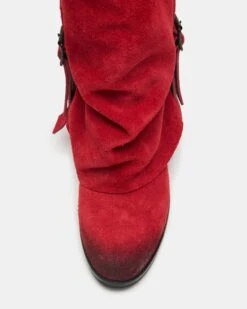 BOZEMAN RED SUEDE -Steve Madden Store STEVEMADDEN SHOES BOZEMAN RED SUEDE 04