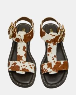 BRAZINN BROWN COW PRINT -Steve Madden Store STEVEMADDEN SHOES BRAZINN H TAN MULTI 04
