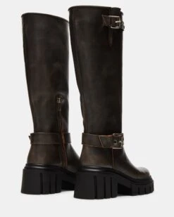 BRIGADE BROWN DISTRESSED -Steve Madden Store STEVEMADDEN SHOES BRIGADE BROWN DISTRESSED 02