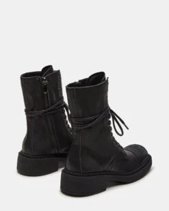 CRIMSON BLACK LEATHER -Steve Madden Store STEVEMADDEN SHOES CRIMSON BLACK LEATHER 02