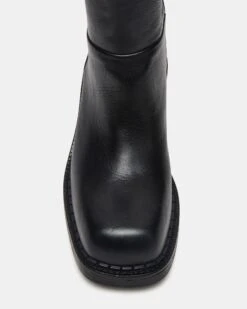 DAVOS BLACK LEATHER -Steve Madden Store STEVEMADDEN SHOES DAVOS BLACK LEATHER 03