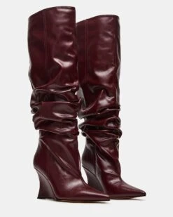 DISTORTION BURGUNDY -Steve Madden Store STEVEMADDEN SHOES DISTORTION BURGUNDY 01