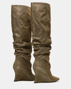 DISTORTION GOLD GLITTER -Steve Madden Store STEVEMADDEN SHOES DISTORTION GOLD GLITTER 02