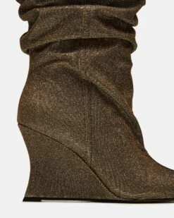 DISTORTION GOLD GLITTER -Steve Madden Store STEVEMADDEN SHOES DISTORTION GOLD GLITTER 03