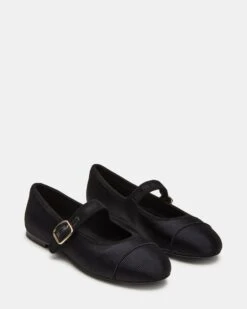 DORY BLACK SATIN -Steve Madden Store STEVEMADDEN SHOES DORY BLACK SATIN 01