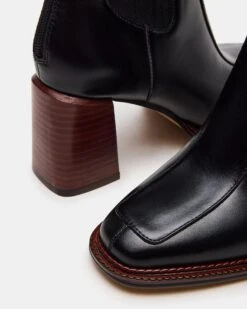 DOWNTOWN BLACK LEATHER -Steve Madden Store STEVEMADDEN SHOES DOWNTOWN BLACK LEATHER 05