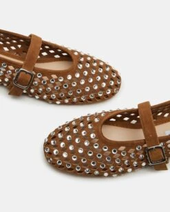 DREAMING CHESTNUT SUEDE RHINESTONES -Steve Madden Store STEVEMADDEN SHOES DREAMINGSP CHESTNUT SUEDE 05