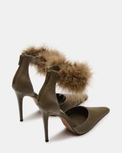 ELUSIVE OLIVE SATIN -Steve Madden Store STEVEMADDEN SHOES ELUSIVE OLIVE SATING 03