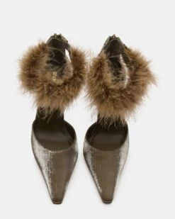 ELUSIVE OLIVE SATIN -Steve Madden Store STEVEMADDEN SHOES ELUSIVE OLIVE SATING 04