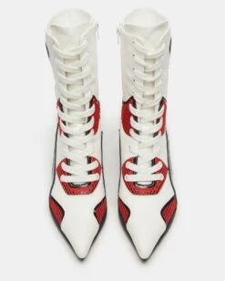 FANGIO WHITE/RED -Steve Madden Store STEVEMADDEN SHOES FANGIO WHITE RED 04