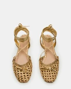 GOSSAMER GOLD LEATHER -Steve Madden Store STEVEMADDEN SHOES GOSSAMER GOLD LEATHER 04