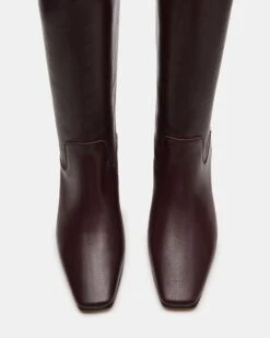 GWYNETH BROWN/RED LEATHER -Steve Madden Store STEVEMADDEN SHOES GWYNETH BROWN RED LEATHER 04