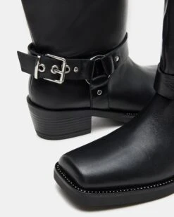 HAWKINS BLACK LEATHER -Steve Madden Store STEVEMADDEN SHOES HAWKINS BLACK LEATHER 05