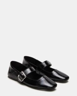 JENNI BLACK LEATHER -Steve Madden Store STEVEMADDEN SHOES JENNI BLACK LEATHER 01