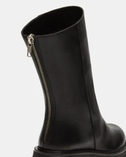 LAMI BLACK LEATHER -Steve Madden Store STEVEMADDEN SHOES LAMI BLACK LEATHER 03