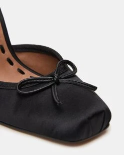 LARINA BLACK SATIN -Steve Madden Store STEVEMADDEN SHOES LARINA BLACK SATIN 05