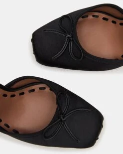 LARINA BLACK SATIN -Steve Madden Store STEVEMADDEN SHOES LARINA BLACK SATIN 06