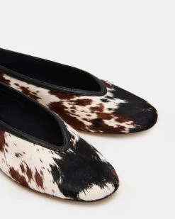 LENI BROWN COW PRINT -Steve Madden Store STEVEMADDEN SHOES LENI C BROWN MULTI 04