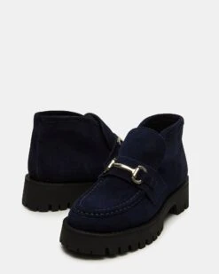 LEON NAVY SUEDE -Steve Madden Store STEVEMADDEN SHOES LEON NAVY SUEDE 04
