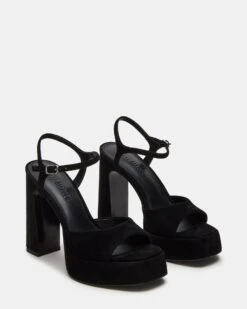LIANDRA BLACK SUEDE -Steve Madden Store STEVEMADDEN SHOES LIANDRA BLACK SUEDE 01