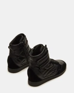 LIFTOFF BLACK LEATHER -Steve Madden Store STEVEMADDEN SHOES LIFTOFF BLACK LEATHER 03