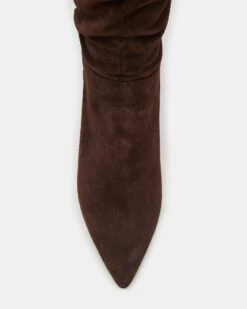 LINGER BROWN SUEDE -Steve Madden Store STEVEMADDEN SHOES LINGER BROWN SUEDE 03