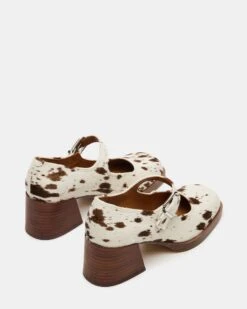 LISBON BROWN COW PRINT -Steve Madden Store STEVEMADDEN SHOES LISBON C BROWN MULTI 03
