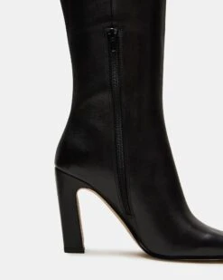 LIZETTE BLACK LEATHER 10 LIZETTE BLACK LEATHER -Steve Madden Store STEVEMADDEN SHOES LIZETTE BLACK LEATHER 04