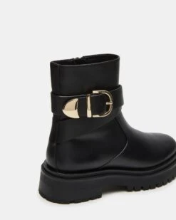 LONNY BLACK LEATHER 9 LONNY BLACK LEATHER -Steve Madden Store STEVEMADDEN SHOES LONNY BLACK LEATHER 05