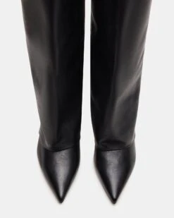 LUCA BLACK LEATHER -Steve Madden Store STEVEMADDEN SHOES LUCA BLACK LEATHER 04