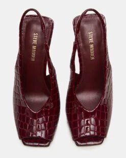 LUCIAN WINE CROCODILE -Steve Madden Store STEVEMADDEN SHOES LUCIAN WINE CROCO 03