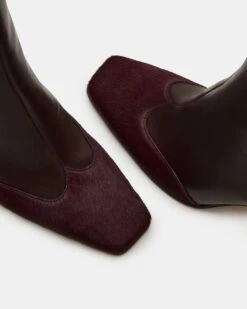 LYLE BURGUNDY LEATHER -Steve Madden Store STEVEMADDEN SHOES LYLE BURGUNDY LEATHER 05