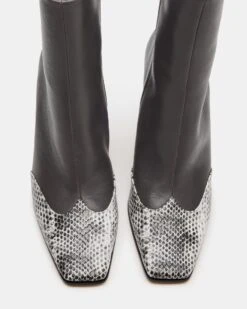 LYLE GREY LEATHER -Steve Madden Store STEVEMADDEN SHOES LYLE GREY LEATHER 04