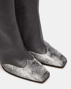 LYLE GREY LEATHER -Steve Madden Store STEVEMADDEN SHOES LYLE GREY LEATHER 05