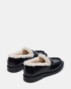 MADISON FAUX FUR BLACK LEATHER -Steve Madden Store STEVEMADDEN SHOES MADISON F BLACK LEATHER 03