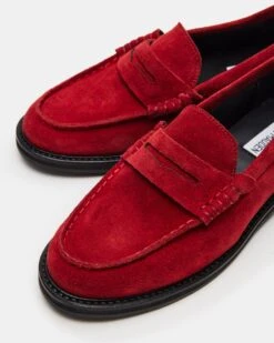 MADISON RED SUEDE -Steve Madden Store STEVEMADDEN SHOES MADISON RED SUEDE 05