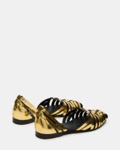 MEDLIN GOLD LEATHER 9 MEDLIN GOLD LEATHER -Steve Madden Store STEVEMADDEN SHOES MEDLIN GOLD 02