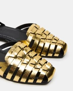 MEDLIN GOLD LEATHER 7 MEDLIN GOLD LEATHER -Steve Madden Store STEVEMADDEN SHOES MEDLIN GOLD 04